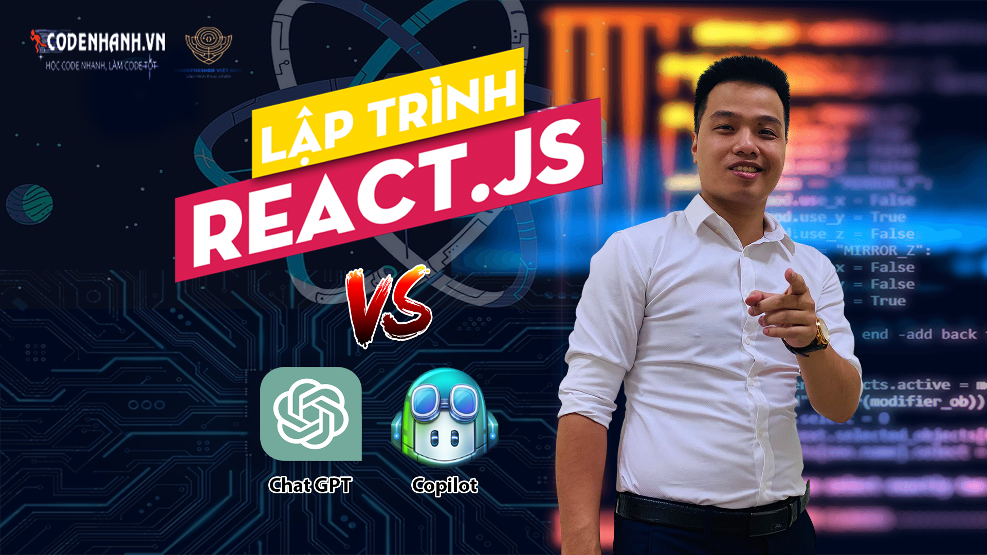 Học ReactJS miễn phí – Tăng tốc lập trình web với ChatGPT và Copilot